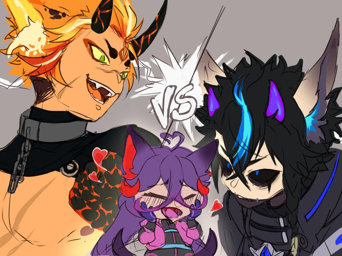 Half/bust trio sketch colorido Half/bust trio sketch colorido